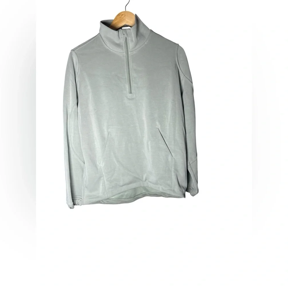Lululemon Softstreme Half-Zip Hoodie long XS Fog Green NWT - Picture 6 of 6
